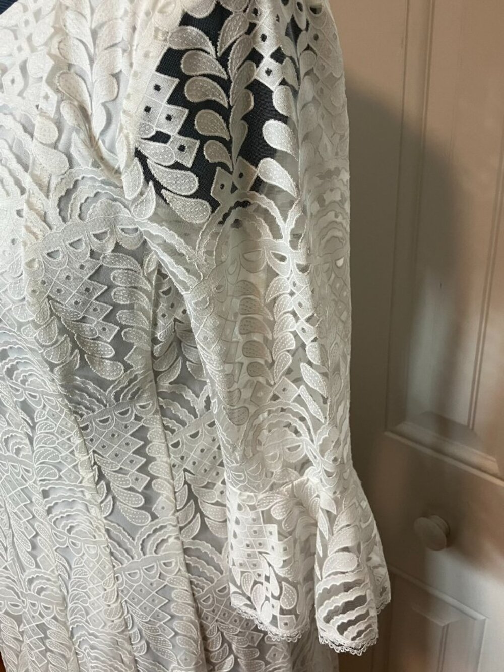 Rabbit Rabbit Rabbit Design NWT Ivory Lace Dress Size 6 - Picture 9 of 10